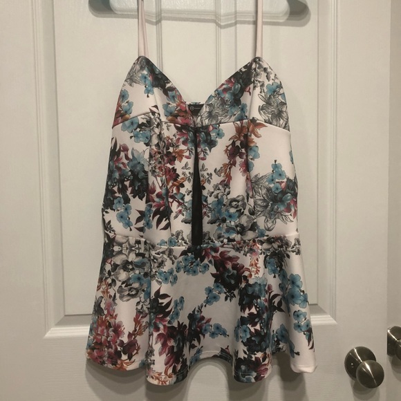 Fashion to Figure Tops - FTF Floral Peplum Top